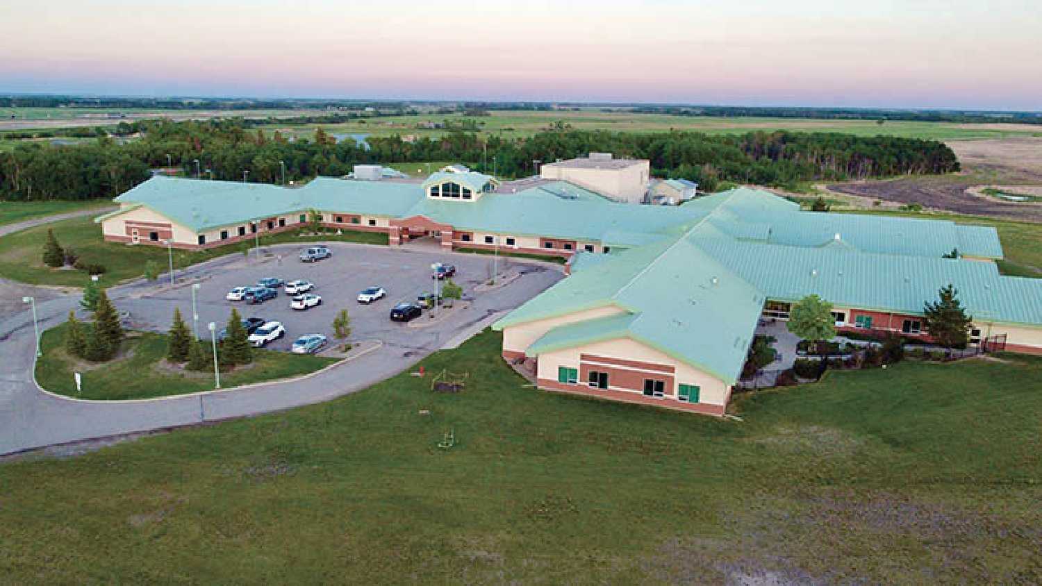 Aerial view of Moosomin Hospital